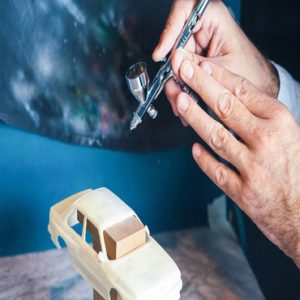Airbrushen van een object