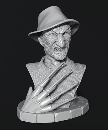 Render van het Freddy Krueger-model